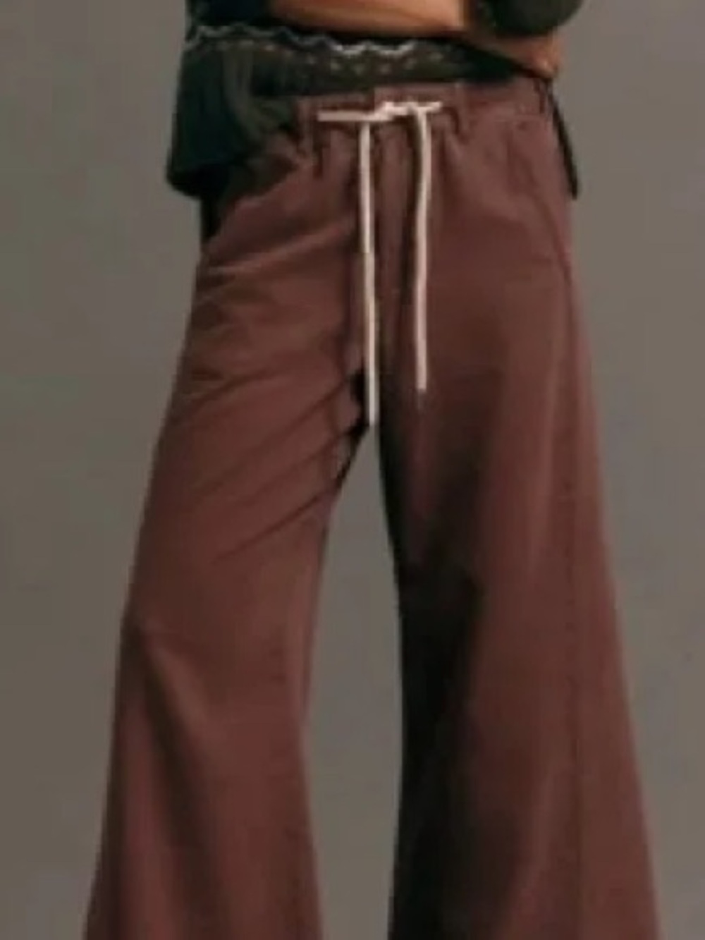 Pilcro Anthropologie Wide Leg Tie Waist Pants Large